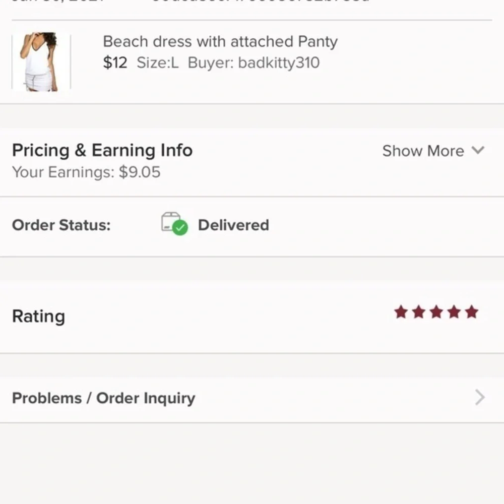 Beach dress with attached Panty - Picture 4 of 12